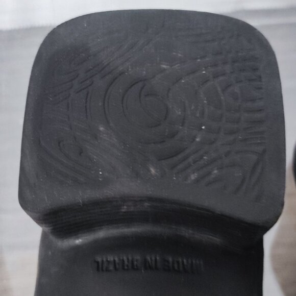 Denver Hayes Brazil 2" High Heel Slide Sandals Size 8 green Flat Slip On… - Picture 14 of 14